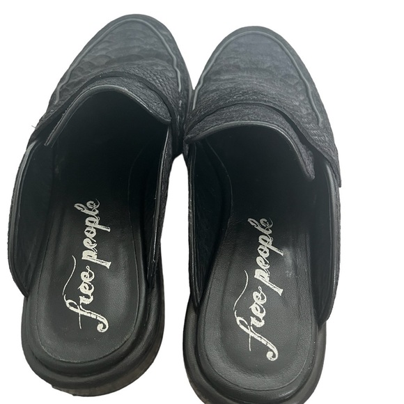 Free People Black Slip-on Loafers - Picture 6 of 7